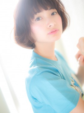 ラウンドバング でガーリーボブa ヘアスタイル 柏駅東口から4分の美容室 美容院 Mod Shair柏 ラウンドバング でガーリーボブa ヘアスタイル 柏駅東口から4分の美容室 美容院 Mod Shair柏